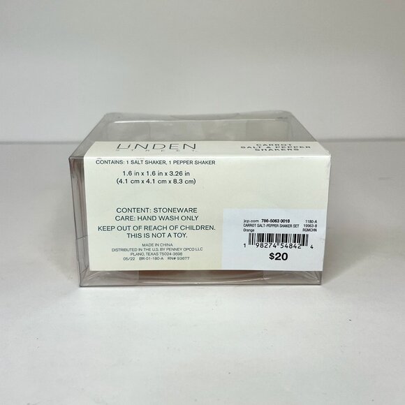 Linden Street Mini Salt & Pepper Set * Carrots * Stoneware * 3-1/4" High * New - Picture 4 of 5